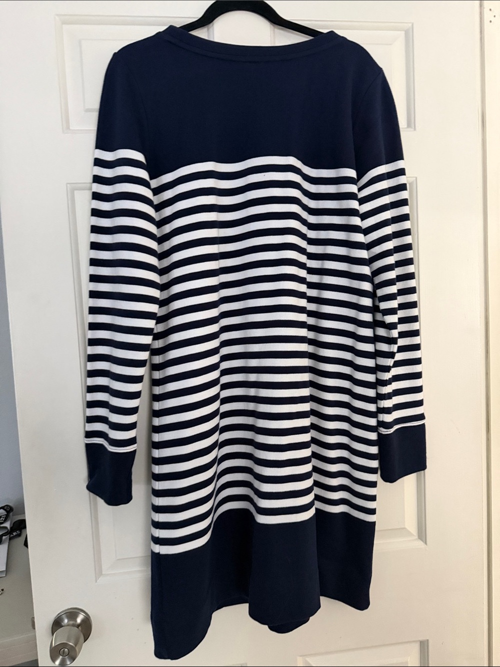 Lilly Pulitzer Kenley Navy and White Striped Long-Sleeve Dress - Picture 6 of 6